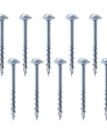 Woodworking Self Tapping Screws Set Of One Hundred Pieces One And A Half Inch Length Carbon Steel With Coarse Threads