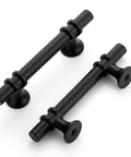 Black Cabinet Pulls 15 Pack With Three Inch Hole Centers, Easy Install, Five Inch Long, One Half Inch Diameter, Rust Resistant
