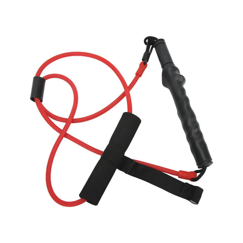 Golf Swing Trainer Resistance Band with Adjustable Ring and 360 Degree Rotating Buckle for Home Practice Latex Strength Training