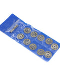 Go To Mini Diamond Cutting Discs For Rotary Tools Ultra Thin Diamond Blades for gemstone glass tile metal cutting on blue packaging