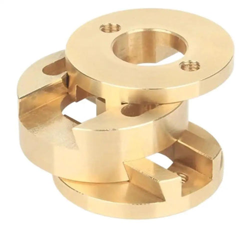 Upgrade Your 3D Printer With This Smooth Z Axis Screw Hot Bed Oldham Coupling Stabilizer That Drastically Reduces Vibration For Crystal Clear Prints While Ensuring Super Accurate Alignment On The Move. 16mm brass Oldham coupling for 3D printer Z axis
