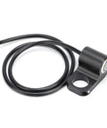 Ride Ready 22mm Stainless Steel Motorcycle Spot Light Switch With Blue Indicator Light, coiled wire, handlebar mount