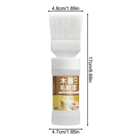 Product image of Quick Restoration Wood Paint for Cabinets and Furniture, 180g, Scratch Fix, Fast Drying Finish, bottle with brush