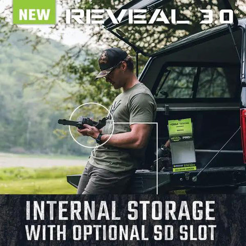 Hella Rugged Cellular LTE Trail Camera With Kick Ass Night Vision And Waterproof Build Designed For Slick Wildlife Tracking And Seamless Multi Carrier Connectivity in use, set up in the field.