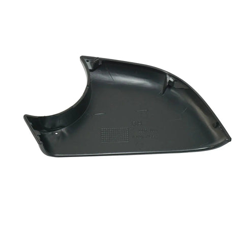 Top Notch Right Side Rearview Mirror Lower Cover Cap For Tesla Model 3 2017 Through 2022 Clean Aftermarket Factory Replacement Tray showing black plastic design.