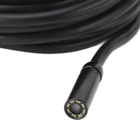 IP67 Waterproof Endoscope Camera With 1080P HD Image Articulating Borescope 4.3 Inch Color LCD 8 LED Lights 5m Cable