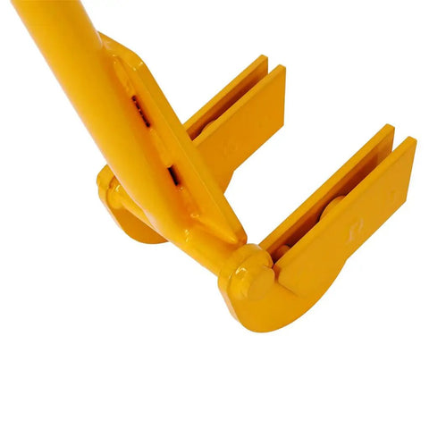 Heavy Duty Pallet Breaker Tool With 43 Inch Handle For Easy Pallet Disassembly And Deck Board Removal, Multi Purpose Pallet Lifter For DIY Projects And Reclaimed Wood From Standard Pallets, yellow steel claw head