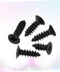 100 Piece Self Tapping Screws Set Black Flat Head Cross Countersunk Drywall Nails For Gypsum Board And Wood Wallboard Heavy Duty Fastening