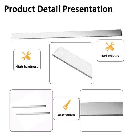 Top view of HSS lathe tool bit blank, 6mm x 40mm x 200mm, rectangular fly cutter blank