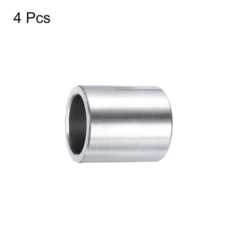 4 Pack 304 Stainless Steel Round Spacers 3/4 Inch Bore 1 Inch OD 1 Inch Length Screw Standoffs Bushings For Bolts Rods. Silver cylindrical bushing.