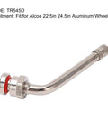 Pro Grade Heavy Duty Truck Tire Valve Stems With 60 Degree Extension Adapters TR545D For Alcoa 22.5 Inch And 24.5 Inch Aluminum Wheels Pack Of 10 Replacement Parts