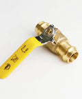 Press Ball Valve Fittings One Half Inch Lead Free Brass for Copper Tubing Water HVAC Heating Systems