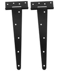 Heavy Duty 12 Inch Iron T Shape Door Hinges With Ball Bearing Hardware, Hella Sturdy Black Gate Hinges For Commercial And Home Use