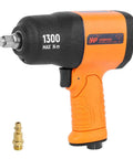 Badass Half Inch Air Impact Wrench Cracks Open Nasty 958 Ft Lbs Torque For Real Auto Work showing 1300 N-m max torque pneumatic tool.