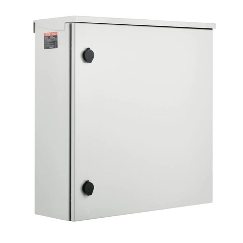 Beefy Carbon Steel Electrical Enclosure 12 By 10 By 6 Inches NEMA 4 Outdoor Weatherproof IP65 Hinged Junction Box With Rain Hood