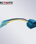Heavy Duty Beefy Universal Truck Bed Wiring Harness Adapter With Female Connector And Bare Wire Ends For Smooth Splicing And Rock Solid Connectivity Across All Truck Models showing color-coded wires.