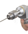 Close-up of Cannulated Veterinary Bone Drill Machine Built Different For Precise Orthopedic Surgery And Kirschner Needles with drill bit.