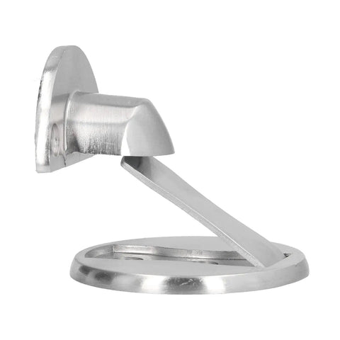 Mingzhe Heavy Duty Stainless Steel Magnetic Door Stop with strong magnet, side view showcasing sturdy design for wall protection.