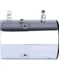 No Sweat 12V Dc Hydraulic Pump Motor Chrome Cw Rotary, shiny chrome casing, designed for easy installation in washout systems.