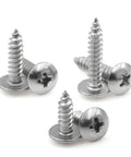 Pro Grade Stainless Steel Wood Screws Kit M3 To M6 With 80mm Mushroom Head Cross Recessed Truss Drive Rustproof 304 Set of 3