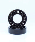 TB16002 High Temp Thin Section Bearing Full Complement Ball 15 X 32 X 8 mm shown from the front with a solid construction design.