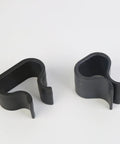 All Purpose Sofa And Furniture Clip Set For Rattan And Wicker, Heavy Duty Patio Chair Fasteners shown in black EVA material