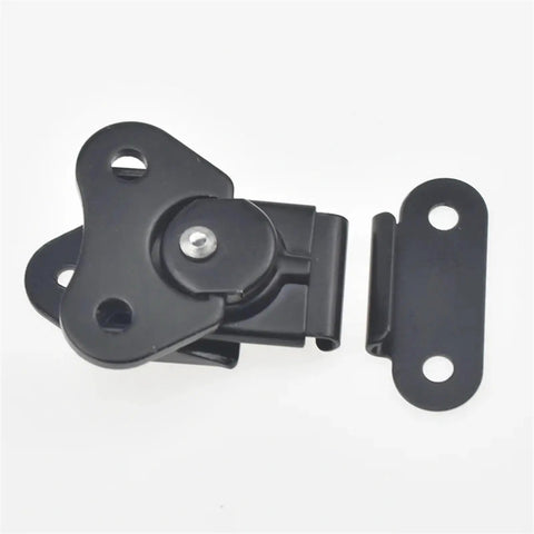 Beefy Rotary Draw Latch, Vertical Mount Built Tough Locking Latch For Industrial Enclosures And Cabinets, one-piece steel construction
