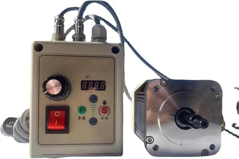 No Fuss Heavy Duty Electric Belt Sander Featuring 750 Watt Brushless Motor And 915 X 50 Millimeter Sanding Belt control box and motor view.