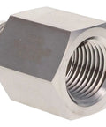 Heavy Duty 1 Inch 37 Degree JIC Male To Female NPT Pipe Adapter Connector Built Dang Tough With SS316 Stainless Steel close-up view.