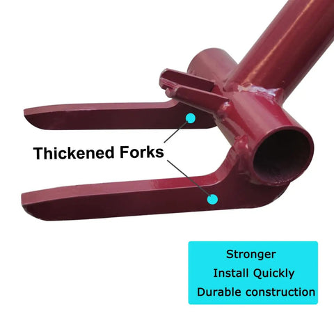 Heavy Duty Pallet Buster With 3 Section Handle For Deck Or Wood Pallet Dismantling Non Damaging Pry Bar Tool thickened forks