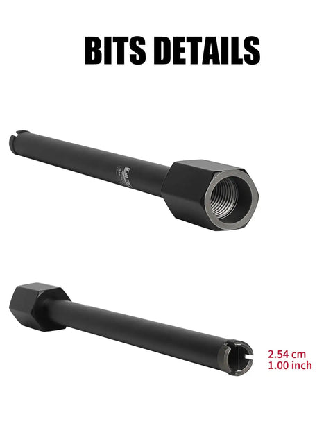 One Inch Wet Diamond Core Drill Bit With One And A Quarter Inch Thread, Fourteen Inch Drilling Depth, Fast Cutting Hole Saw shown