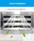 Built Tough 304 Stainless Steel Louvered Access Panel 38 X 30 Inch Heavy Duty Ventilation Grille with airflow design.