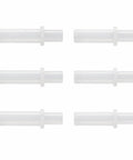 Beefed Up Bi Fold Door Top Pivot And Guide Replacement Hardware Kit Three Eighths Inch OD nylon tips, six shown horizontally