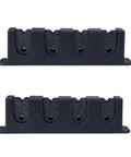 Heavy Duty Steel Fishing Rod Storage Rack Wall Mount Holder For Three Four Or Six Rods With Foam Inserts And Mounting Hardware Included Adjustable Rod Spacing Grooved Rest For Garage Workshop Or Home