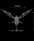 Epic 3D Metal Falcon Puzzle Kit With 279 Stainless Steel Pieces Steampunk Bird Build For Adults DIY Biomimetic Predator Model Hands On STEM Flight Mechanism Project Premium Silver Gift, 186.55mm x 200mm