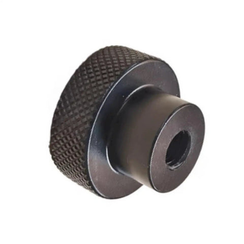Aluminium Alloy Handwheel 16mm OD M6 Thread Black Knurling CNC Machined Anodized Finish For Precise Slide Displacement Platform Handle And High Torque Control