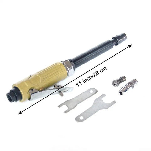 Rock Solid Aluminum Die Grinder With Extended Shaft Built To Crush Tight Corners And Deep Gaps Heavy Duty Pneumatic Polisher with accessories