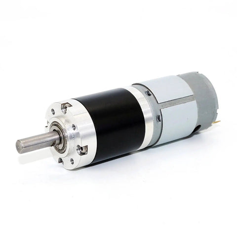 Heavy Duty PG28 Planetary Geared DC Motor With 24V Gearbox Reducer, compact design for industrial and DIY rig applications.