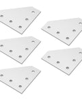 Five Piece Flat Tie Plate Aluminum Alloy 5 Hole Mending Plate Bracket For Industrial Machinery And Heavy Duty Furniture