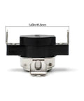 Dryer High Limit Thermostat D510701 L225-40F Replacement, 1.63in/41.5mm black ceramic housing with metal terminals