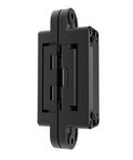 Black Invisible Door Hinge With 180 Degree Swing Heavy Duty Concealed Hinge Supports Up To 135lb Three Way Adjustable For Interior Doors