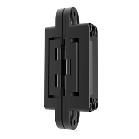 Black Invisible Door Hinge With 180 Degree Swing Heavy Duty Concealed Hinge Supports Up To 135lb Three Way Adjustable For Interior Doors