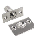 Stainless Steel Adjustable Closet Door Ball Catch With Strike Plate For Pantry Cupboard Latches, Heavy Duty Ball Bearing Door Hardware