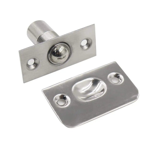 Stainless Steel Adjustable Closet Door Ball Catch With Strike Plate For Pantry Cupboard Latches, Heavy Duty Ball Bearing Door Hardware