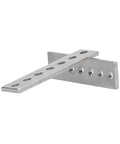 20Pcs Beefy Galvanized Steel Flat Bracket Mending Plate For Heavy Duty DIY Frames with 4mm hole grid detail