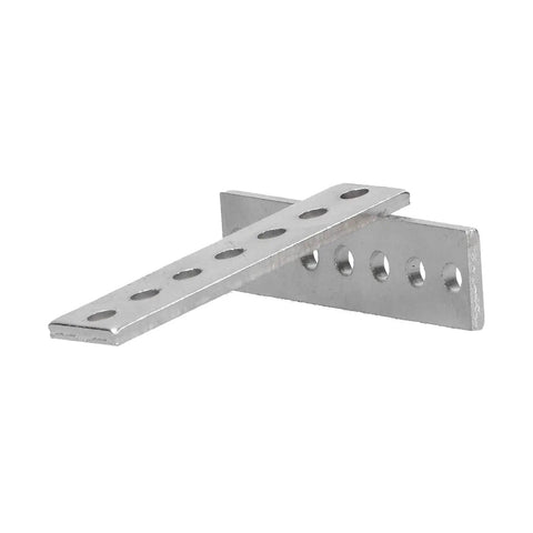 20Pcs Beefy Galvanized Steel Flat Bracket Mending Plate For Heavy Duty DIY Frames with 4mm hole grid detail