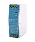 Zero Hassle Ultra Slim Din Rail Switching Power Supply 24V 6.5A 156W Fanless DC Adapter side view with wiring terminals
