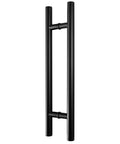 12-Inch Heavy-Duty 304 Stainless Steel Door Pull Handle For Interior And Exterior Use, Push Pull For Two-Side Glass And Barn Doors, Commercial Grade, Rust-Resistant, Black Finish