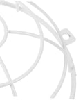 Premium Stainless Steel Fire Sprinkler Head Deflector showing a close-up of the white plastic guard design, ideal for home or hotel use.