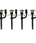 Fuel Injector Direct Replacement For L-Series Tractors L2850 L3250 L3350 L3450 M4030 M5030 27836 17391-53000 Heavy Duty Diesel Fuel Metering For Construction Equipment, four black metal injectors